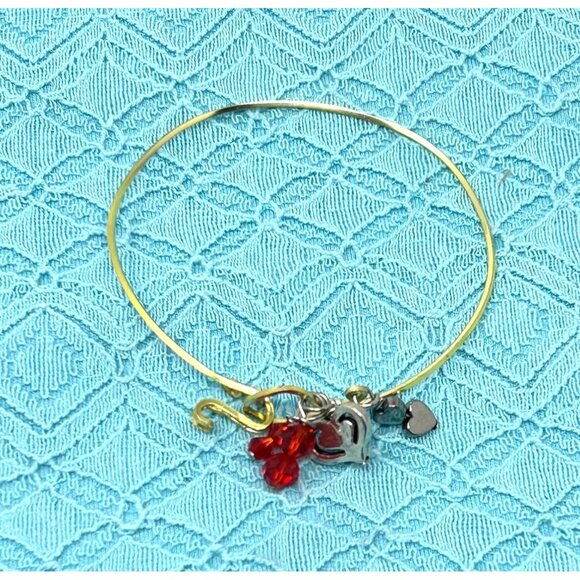 Set Of 3 Handcrafted Mixed Metal and Beaded Bracelets - Picture 3 of 5